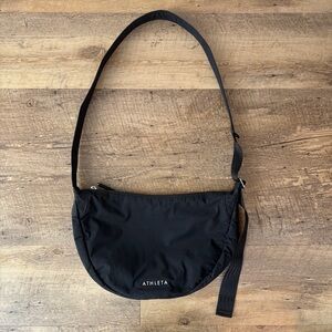 Athleta Black All About Crossbody Bag